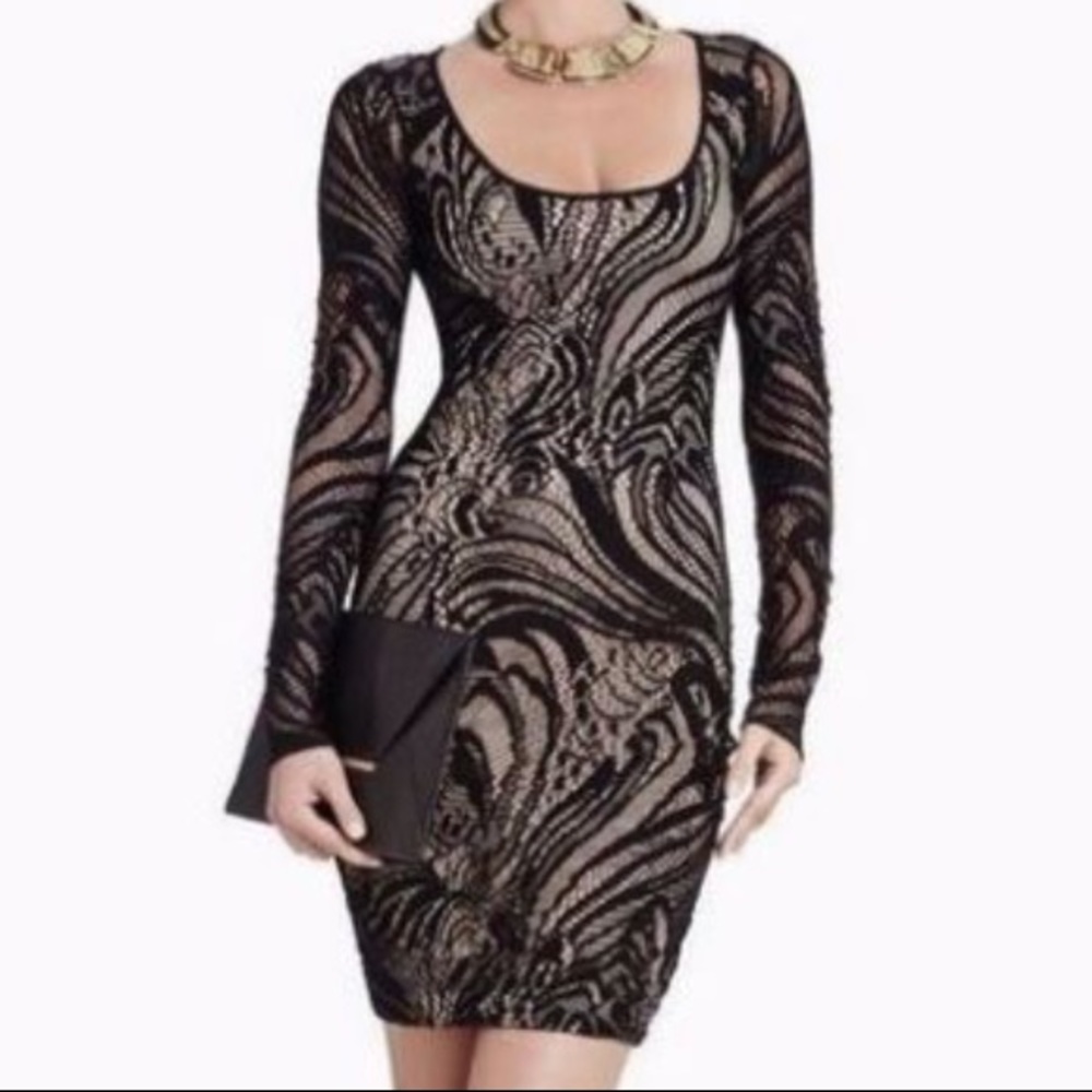 BCBGMaxAzria Black Lace Dress NWOT